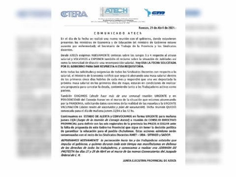 Docentes en estado de alerta definen medidas