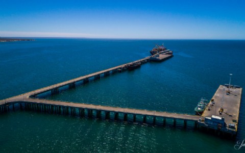 La provincia pone en marcha dos obras clave para modernizar el muelle Almirante Storni