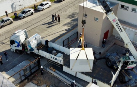 Provincia puso en marcha la instalación de la Subestación Transformadora del Hospital Santa Teresita en Rawson