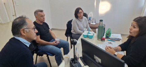Autoridades de la Secretaría de Salud provincial visitaron el Hospital Rural de Sarmiento