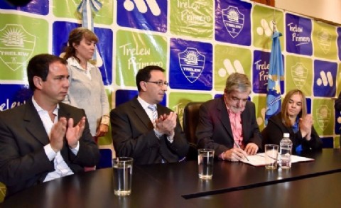 Das Neves y Maderna juntos por la obra de colectoras cloacales