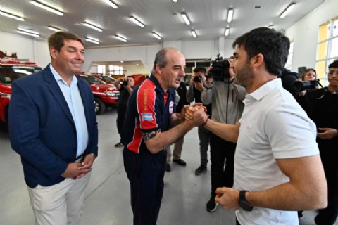 “Nacho” Torres garantizó el financiamiento del Cuartel de Bomberos de Rawson y el cobro de la Tasa de Sostenimiento