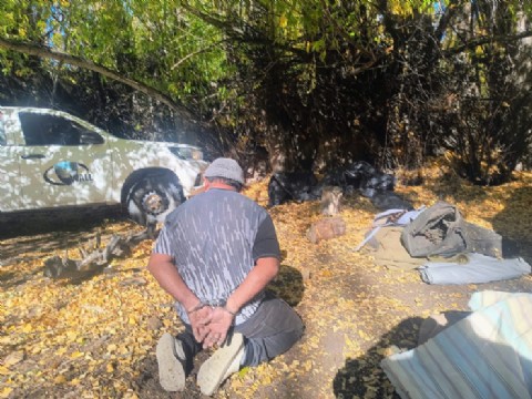Detuvieron a un hombre con 120 kilogramos de cobre robado en un yacimiento petrolero