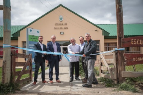 El Gobierno de Chubut inauguró obras en la Escuela 134 de Paso del Sapo