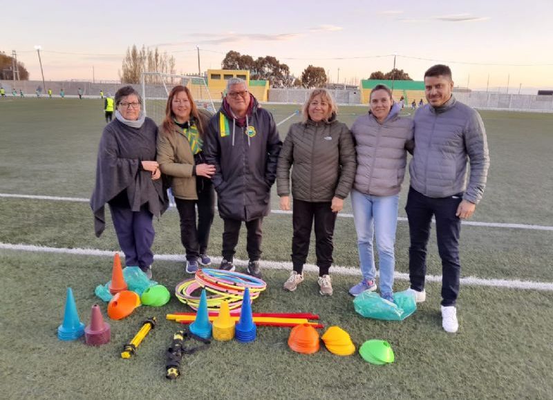 Mirantes visitó el predio de Defensores de La Ribera en Rawson