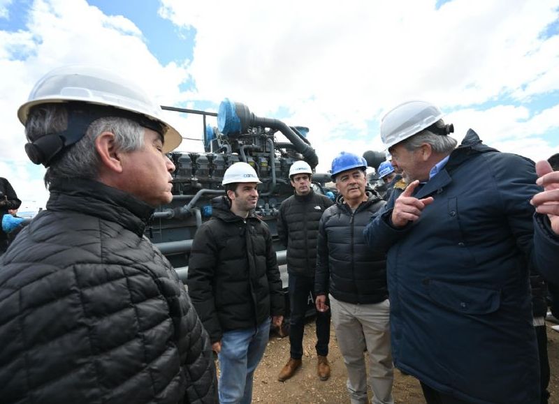 Torres presentó la finalización de la interconexión del Gasoducto Cordillerano