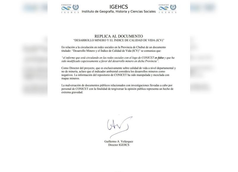 Escandaloso: el CONICET afirma que trucharon un informe a favor de la minería en Chubut