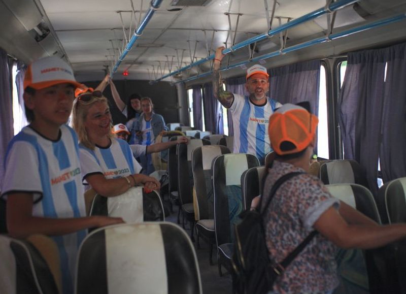 La Pabloneta recorrió Trelew antes del triunfo de Argentina