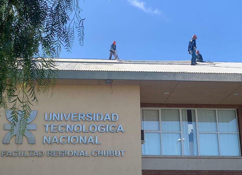 Puerto Madryn: comenzó la obra de restauración del techo de UTN Chubut