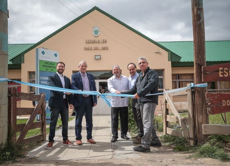 El Gobierno de Chubut inauguró obras en la Escuela 134 de Paso del Sapo